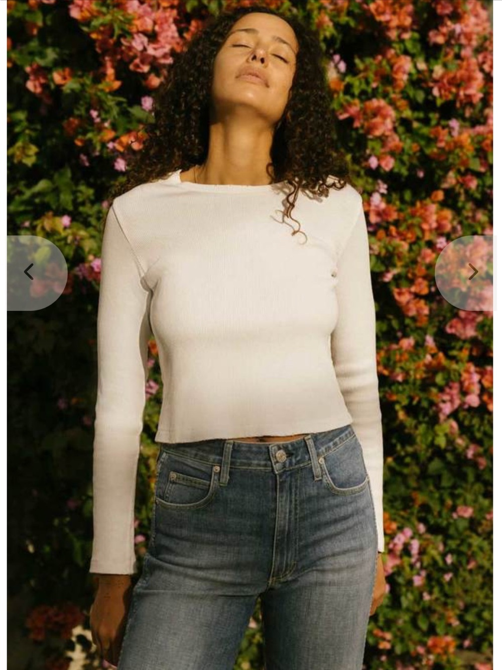 AMO Ribbed Long Sleeve Tee - Picture 7 of 7